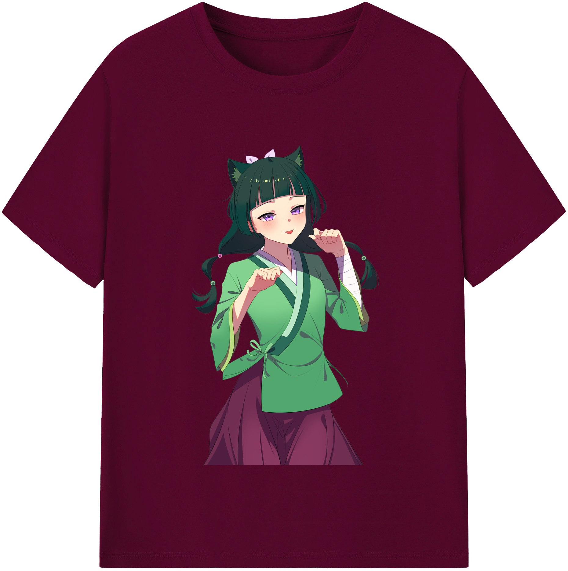 （画像用） 薬屋のひとりごと The Apothecary Diaries レディースカジュアルプリントTシャツ（綿100％）